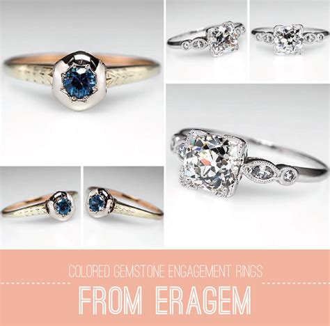 Colored Gemstone Engagement Rings From Eragem