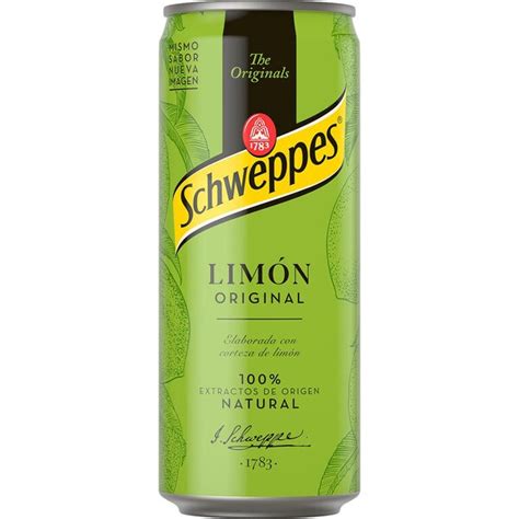 Refresco de limón original con gas lata 33 cl SCHWEPPES