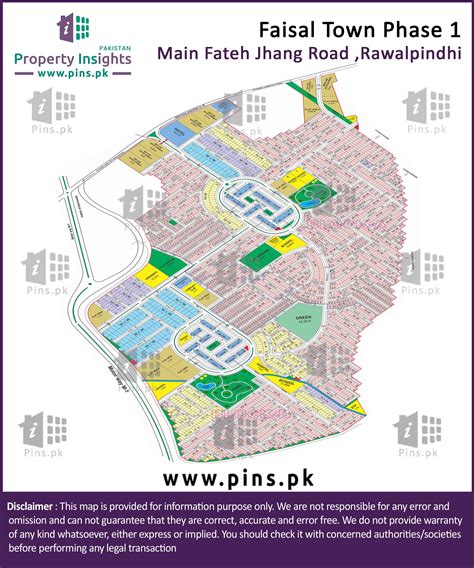 Layout Plan Siteplan Map Of Block C Faisal Town Fateh Jang Road