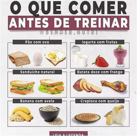 O que comer antes de treinar em 2022 Receitas Hábitos alimentares