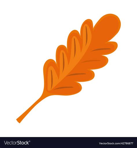 Autumn leaf vegetation Royalty Free Vector Image