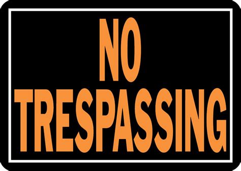 No Trespassing Sign | No trespassing signs, Signs, Aluminum signs