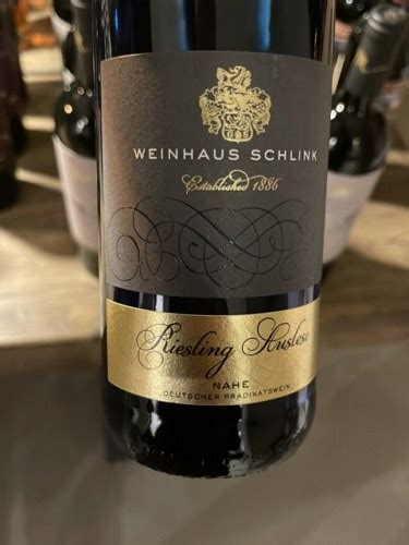 Weinhaus Schlink Riesling Auslese Vivino Us