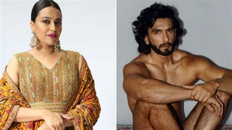 Swara Bhasker Calls Fir On Ranveer Singh Over Nude Photoshoot