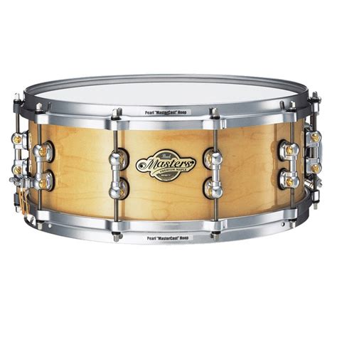 Disc Pearl Masters Premium Snare Drum X Natural Maple At