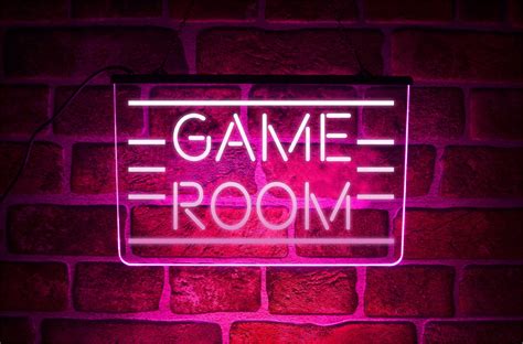 Game Room Led Neon Light Sign Hanging Lit Up Usb Wall Etsy Uk