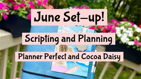 June Set Up Flip Thru Planner Perfect Scripting Examples At