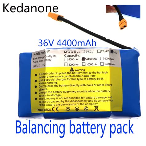 36V Überlegene Lithium ionen akku 4400 mAh 4 4 Ah Grandado