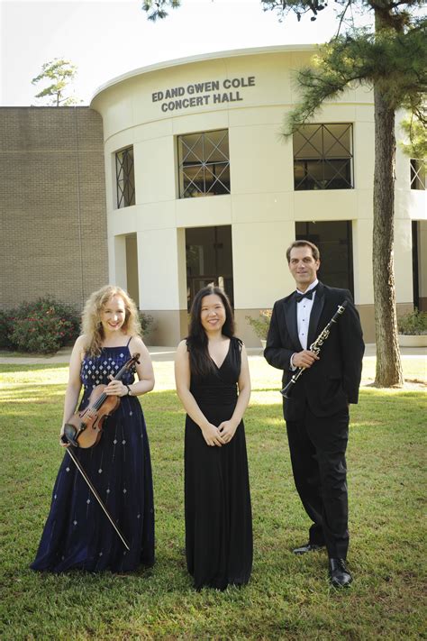 Sfa Music Faculty Recital Features Trios For Clarinet Violin Piano