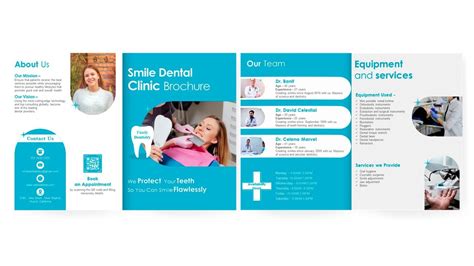 Dental Clinic Brochure Bifold Ppt Powerpoint