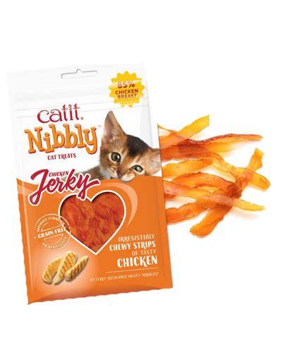 Uncle Bill S Pet Centers Catit Nibbly Jerky Chicken Cat Treats Oz