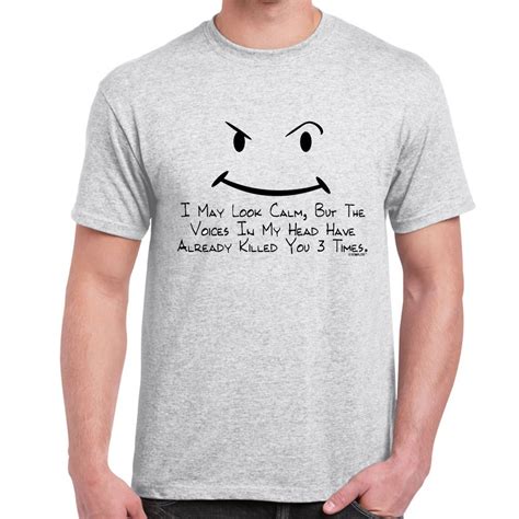 Mens Funny Sayings Slogans T Shirts-I May Look Calm tshirt