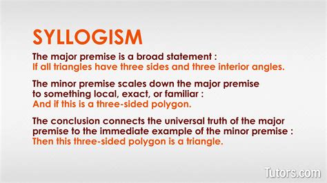 Law Of Syllogism Definition Examples Video