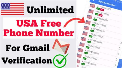 How To Get Unlimited Free USA Phone Number For Gmail Verify Verify