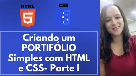 PORTIFÓLIO RÁPIDO E FÁCIL HTML E CSS PARTE I YouTube