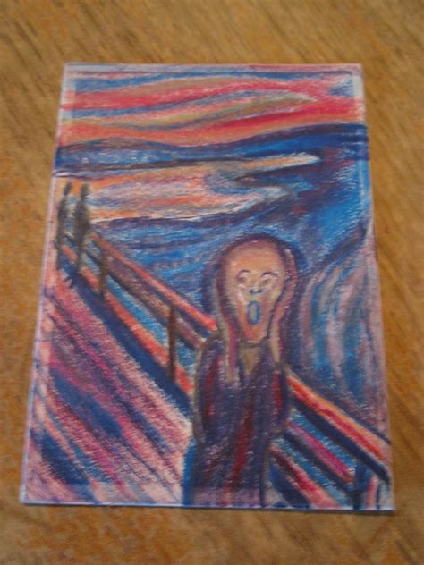 The Scream Edvard Monk Mini Masterpiece Art Trading By Sanddansart