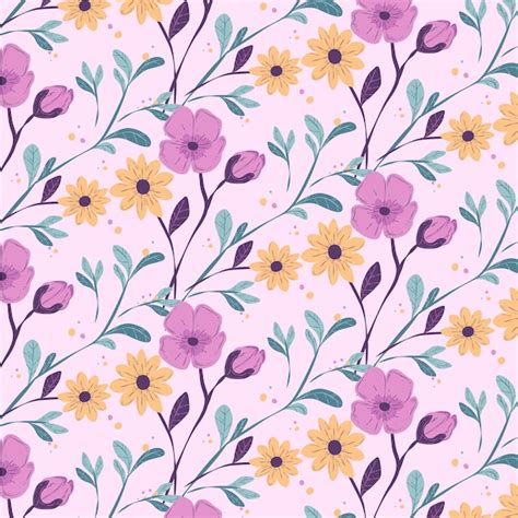 Free Vector | Colorful floral pattern