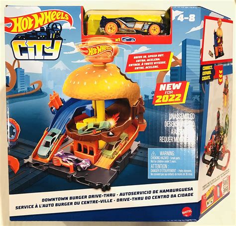 Amazon Hot Wheels Downtown Burger Drive Thru City