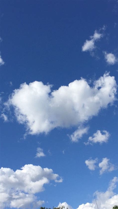 Cloud Shaped Hearts Blue Sky Clouds Sky Photography Sky Aesthetic