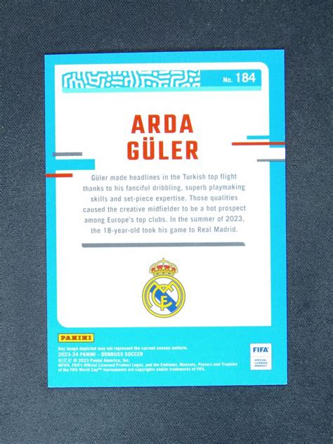 Panini Donruss Fifa Arda Guler Rc Rated Rookie Silver