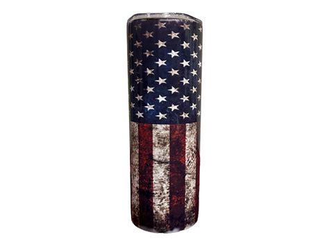 20 Oz Distressed American Flag Tumbler Etsy