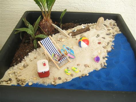 Beach Scene Sand Mini Seashells Designed And Constructed By Jerri