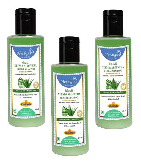 Herbigiri Khadi Neem Aloevera Herbal Shampoo Sls Free Jiomart