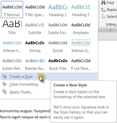 How To Create A New Style In Microsoft Word