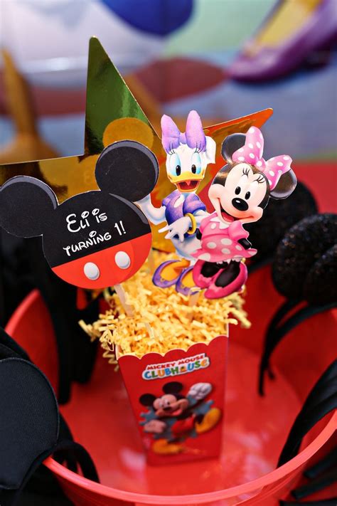 Mickey Mouse Clubhouse Birthday Ideas St Birthday Centerpiece