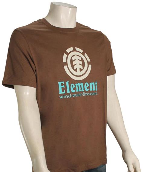 Element Vertical T Shirt Chestnut