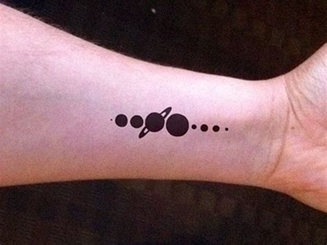 30 Examples Of Solar System Tattoo Cuded Simple Arm Tattoos Subtle