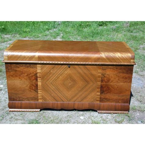 Antique Lane Art Deco Waterfall Cedar Trunk Hope Chest Chairish