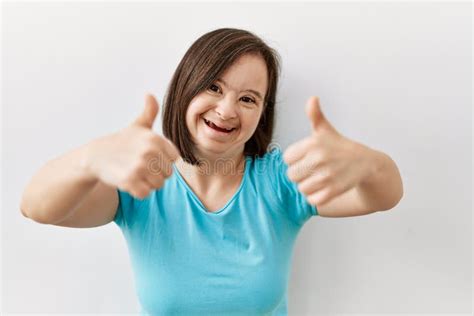 107 Down Syndrome Woman Thumbs Up Stock Photos Free And Royalty Free