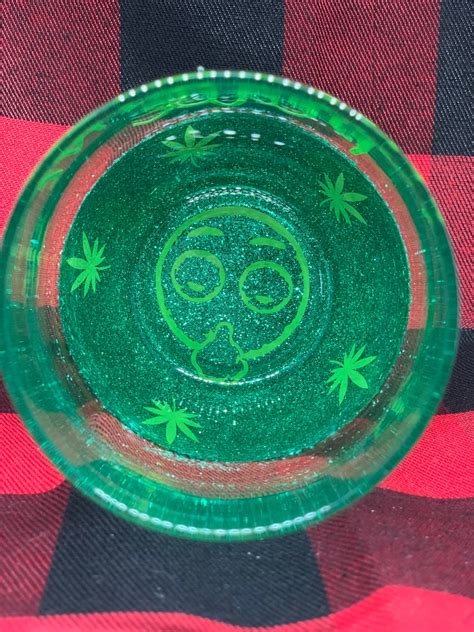 Stoner 3 Piece Set 2 Stemless Wine Glasses Plus 1 Martini Etsy