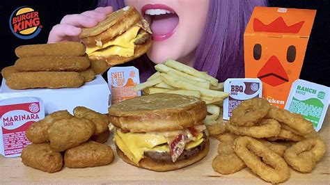 ASMR BURGER KING MUKBANG NO TALKING NEW BACON WHOPPER MELT YouTube