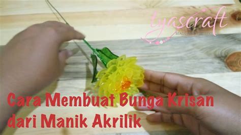 Diy Cara Membuat Bunga Krisan Dari Manik Manik Akrilik Bunga Akrilik