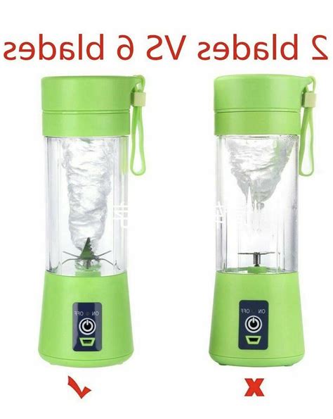 Portable juicer smoothie blender, rechargeable cordless USB charger