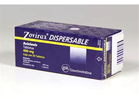 Zovirax Disp 400mg Tabletas Con 35 Aciclovir Meses Sin Intereses