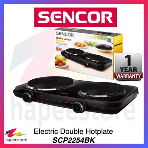 Sencor Electric Double Hotplate Scp Bk Year Warranty Shopee