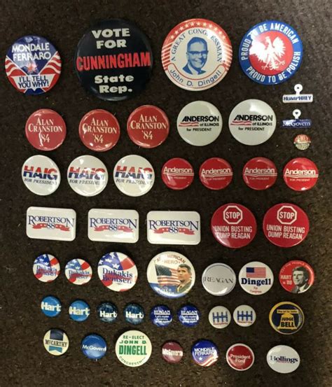 Count Assorted Political Pins Tcc Antique Price Guide Details Page