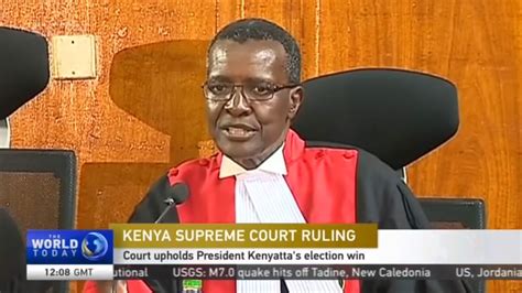 Kenya Supreme Court Ruling Court Upholds President Kenyattas Election