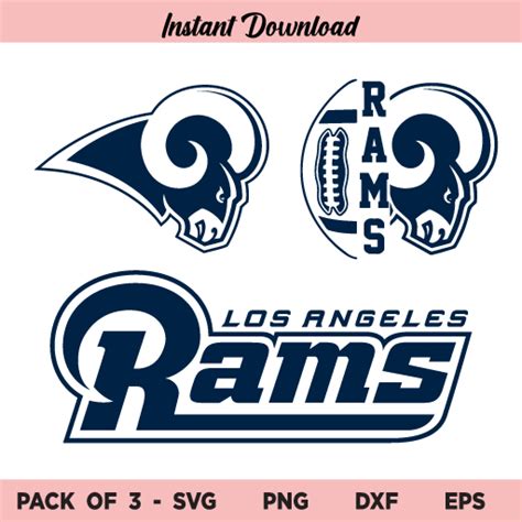 Los Angeles Rams Svg Rams Logo Svg Nfl Football Svg Los Angeles Rams