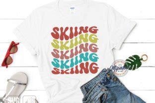 Skiing Svg Wavy Text Graphic By MiPaLow Creative Fabrica