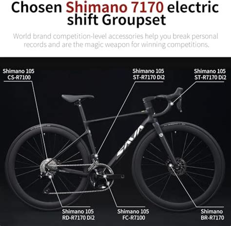 SAVADECK Carbon Road Bike Lightweight 24 Speed Shifting Road Bicycle