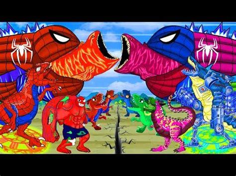 Bloop Vs Godzilla Spiderman T Rex Mecha Sharkzilla Kong Vs Hulk