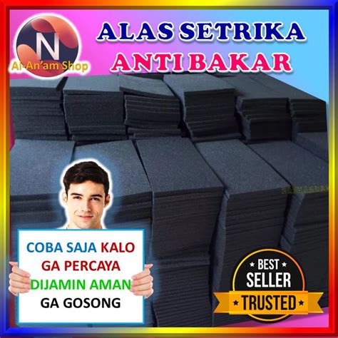 Jual Alas Setrika Cm Busa Spon Foam Hitam Putih Tahan Panas Alas