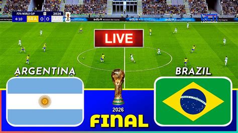 Brazil Vs Argentina Fifa World Cup 2026 Final Live Football Match Pes 21 Youtube