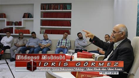 İdris Görmez Mektubat Yirmi Dokuzuncu Mektup Altıncı Risale olan