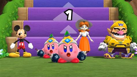 Mario Party 9 Step It Up 7 Wins Mickey Mouse Vs Kirby Vs Daisy Vs