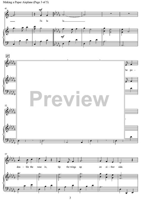 Making a Paper Airplane" Sheet Music for Piano/Vocal - Sheet Music Now